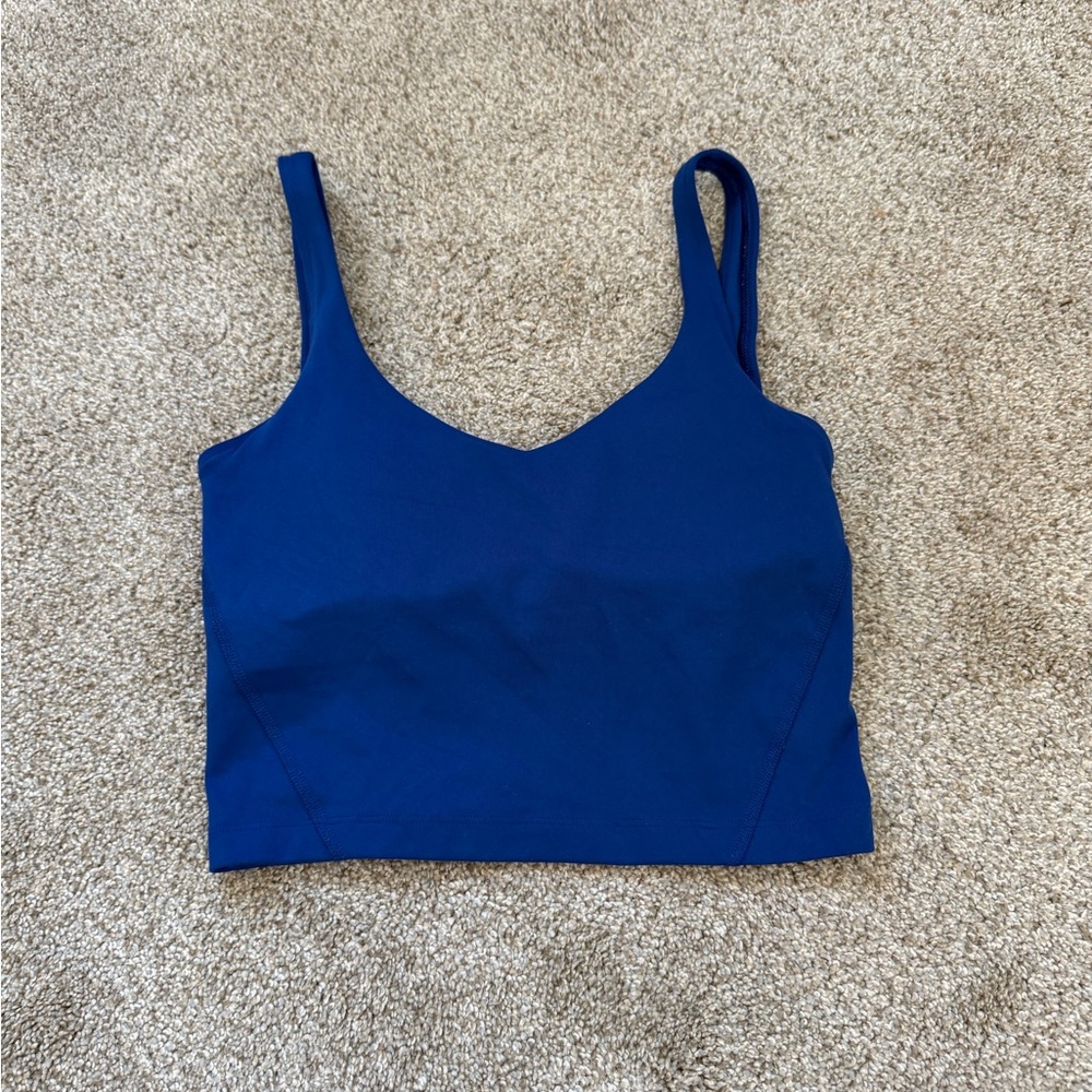 Gilly Hicks Blue Cropped Tank Top